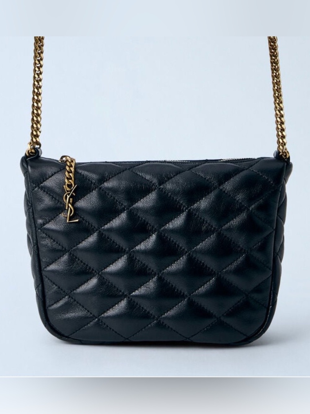SAINT LIRENT monogram quilted leather chain bag